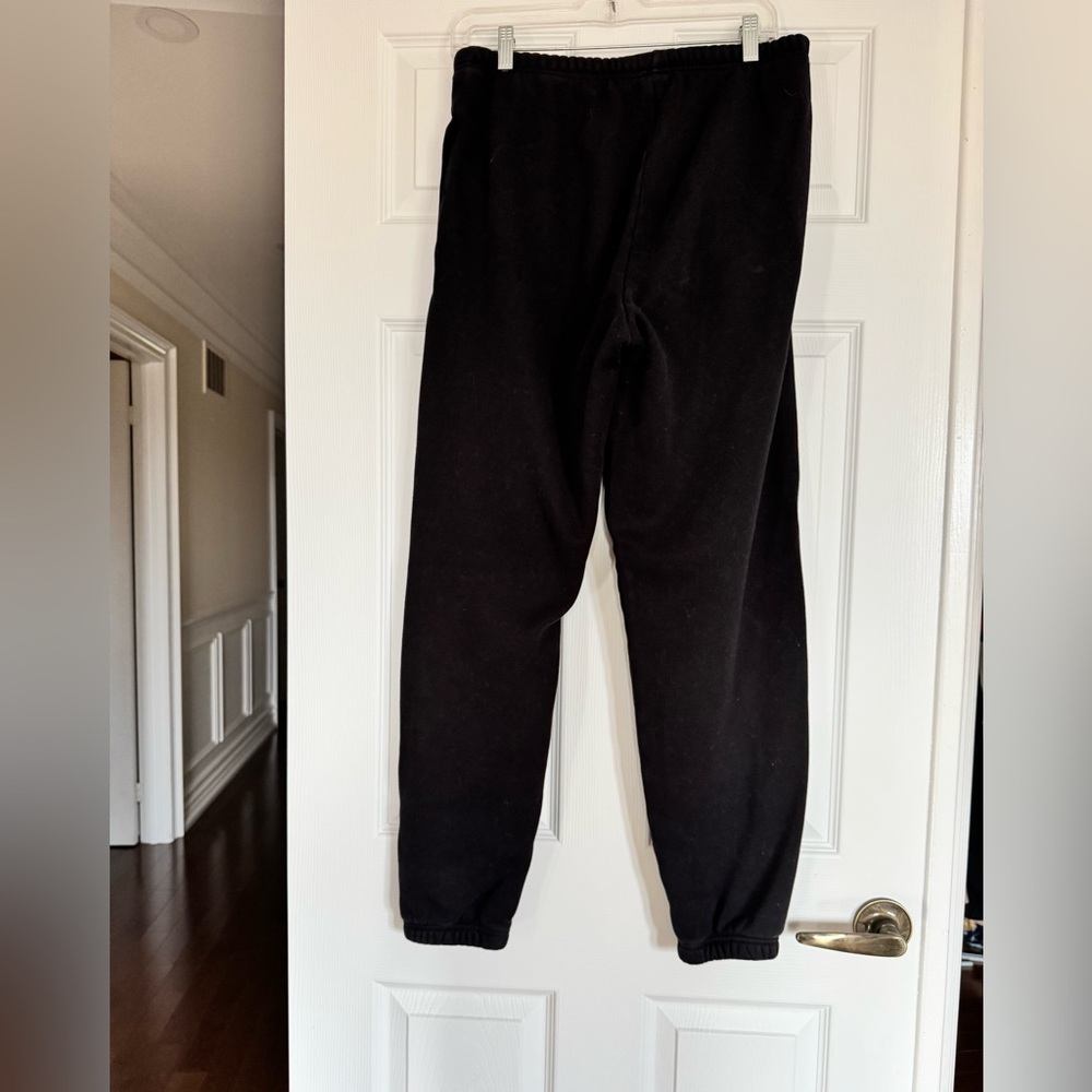 SKIMS Black Cotton Fleece Joggers